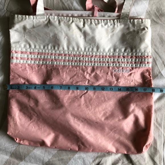 Adidas vintage blush pink nylon bag! - Picture 7 of 8